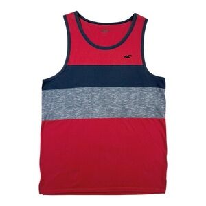 Hollister Striped Tank in Lime/Navy - sz Medium